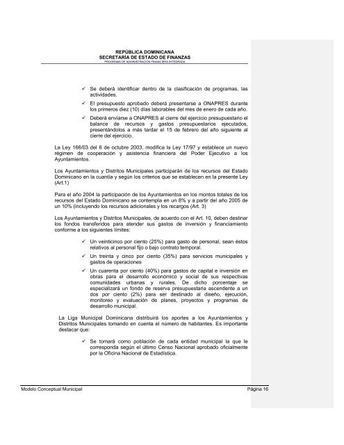 36. Modelo conceptual del Sistema de GestiÃ³n Financiera Municipal - Con Mara del Pilar Montarce y Marcos P. MakÃ³n.2004.PAFI.SecretarÃ­a de Finanzas.RepÃºblica Dominicana.pdf