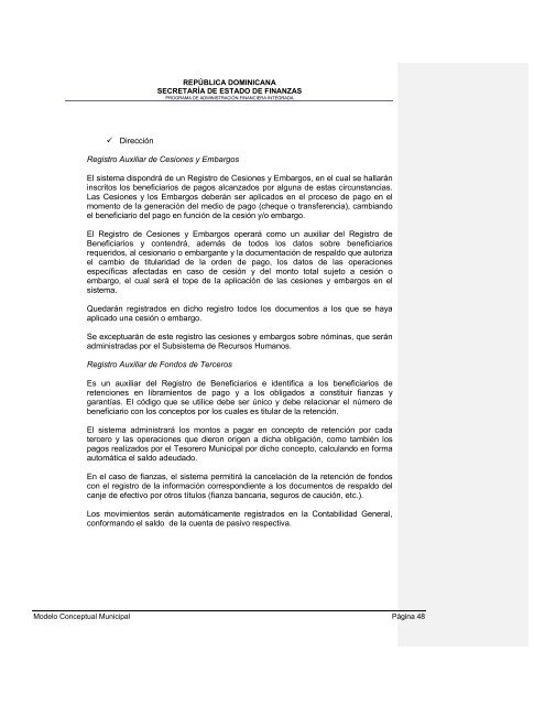 36. Modelo conceptual del Sistema de GestiÃ³n Financiera Municipal - Con Mara del Pilar Montarce y Marcos P. MakÃ³n.2004.PAFI.SecretarÃ­a de Finanzas.RepÃºblica Dominicana.pdf