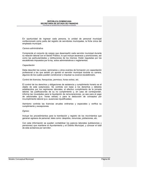 36. Modelo conceptual del Sistema de GestiÃ³n Financiera Municipal - Con Mara del Pilar Montarce y Marcos P. MakÃ³n.2004.PAFI.SecretarÃ­a de Finanzas.RepÃºblica Dominicana.pdf