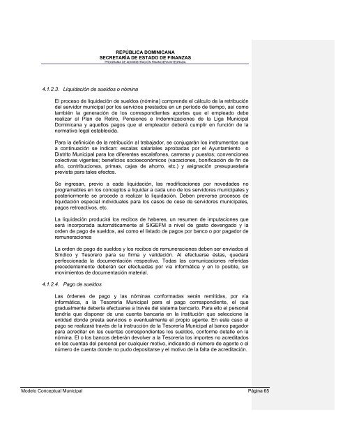 36. Modelo conceptual del Sistema de GestiÃ³n Financiera Municipal - Con Mara del Pilar Montarce y Marcos P. MakÃ³n.2004.PAFI.SecretarÃ­a de Finanzas.RepÃºblica Dominicana.pdf