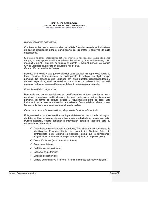 36. Modelo conceptual del Sistema de GestiÃ³n Financiera Municipal - Con Mara del Pilar Montarce y Marcos P. MakÃ³n.2004.PAFI.SecretarÃ­a de Finanzas.RepÃºblica Dominicana.pdf