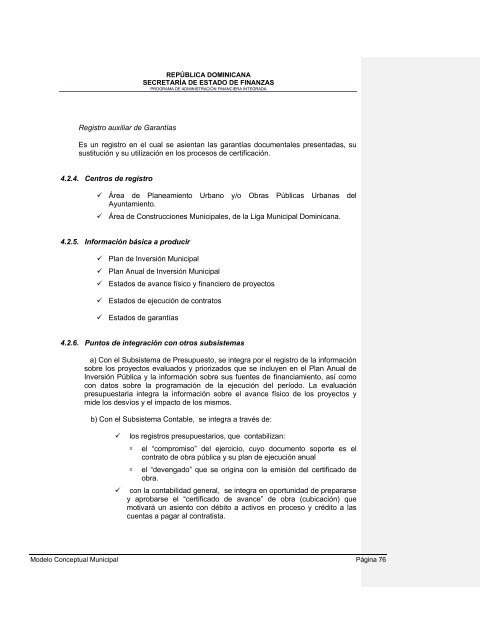 36. Modelo conceptual del Sistema de GestiÃ³n Financiera Municipal - Con Mara del Pilar Montarce y Marcos P. MakÃ³n.2004.PAFI.SecretarÃ­a de Finanzas.RepÃºblica Dominicana.pdf