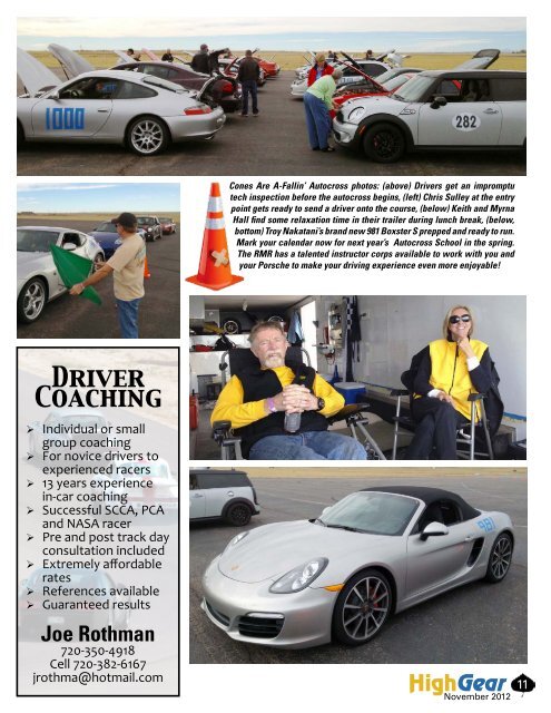 November 2012 - Rocky Mountain Region Porsche Club - Porsche ...