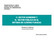 EL SECTOR GOBIERNO Y EL SECTOR PÚBLICO EN EL SISTEMA DE CUENTAS PUBLICAS