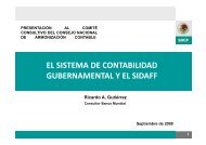 EL SISTEMA DE CONTABILIDAD GUBERNAMENTAL Y EL SIDAFF