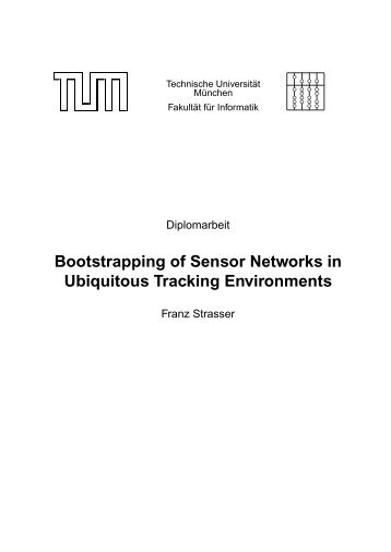 Bootstrapping Sensor Networks in Ubiquitous Tracking Environments