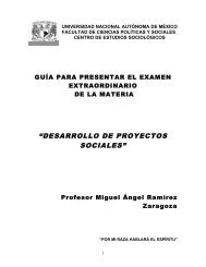 desarrollo de proyectos sociales - Centro de Estudios Sociológicos ...