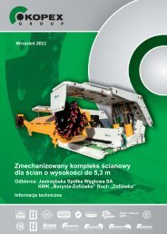 Zmechanizowany kompleks ścianowy dla ścian o ... - p.wnp.pl