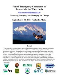Fourth Interagency Conference on Research in the Watersheds