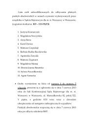 Lista osób zakwalifikowanych do odbywania praktyk absolwenckich