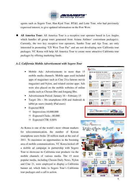 Korea Monthly Activity Report - the California Tourism Industry Website