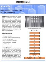 SU-8 2000 Data Sheet (2100-2150) - MicroChem