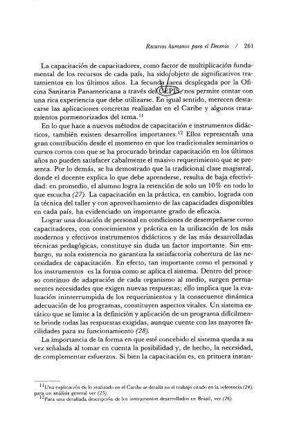 cursos humanos para el (cenio Internacional del Agua ... - PAHO/WHO