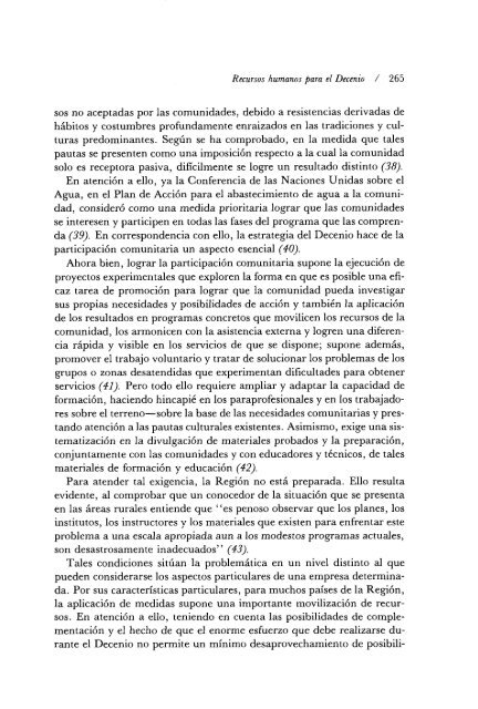 cursos humanos para el (cenio Internacional del Agua ... - PAHO/WHO