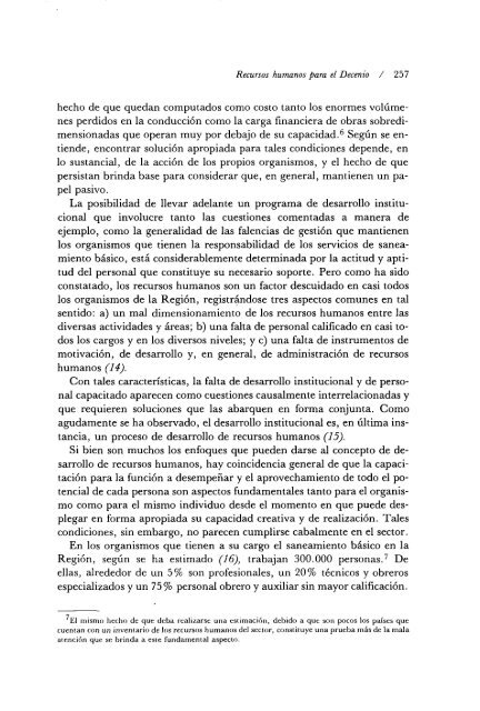 cursos humanos para el (cenio Internacional del Agua ... - PAHO/WHO