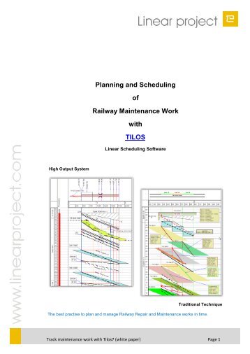Read the full document about track repair projects. - Linear project ...