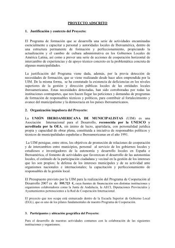 documento de formulación (pdf) - Segib