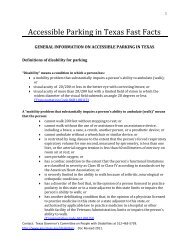 Accessible Parking in Texas Fast Facts (PDF)