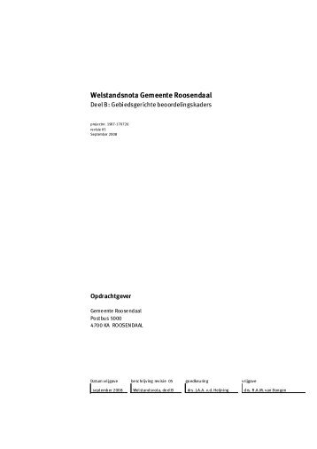 Deel B - Gebiedsgerichte welstandscriteria
