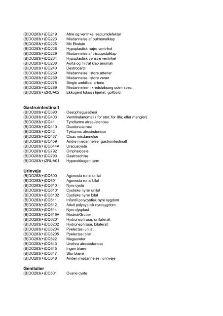 Føtalmedicinske ultralydskoder - DSOG