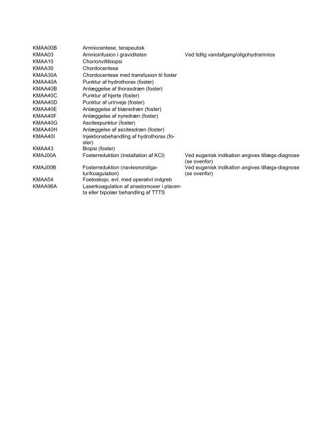 Føtalmedicinske ultralydskoder - DSOG