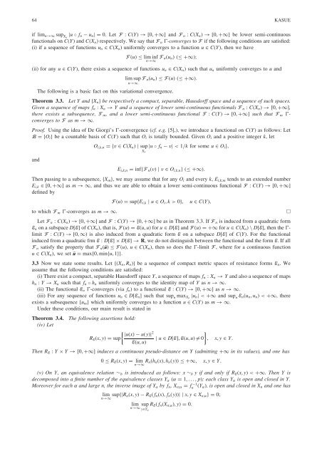 Variational Convergence of Finite Networks