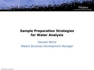 Sample Preparation Strategies for Water Analysis