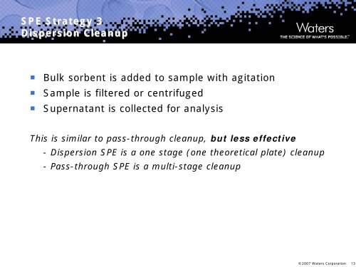 Sample Preparation Strategies for Water Analysis