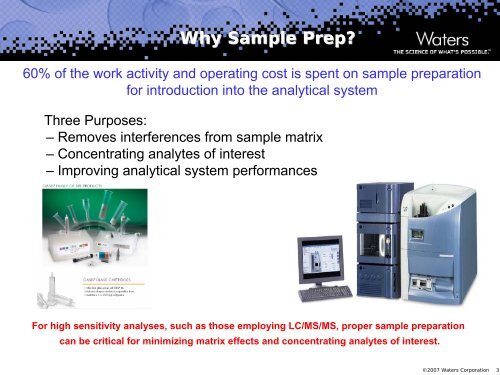 Sample Preparation Strategies for Water Analysis