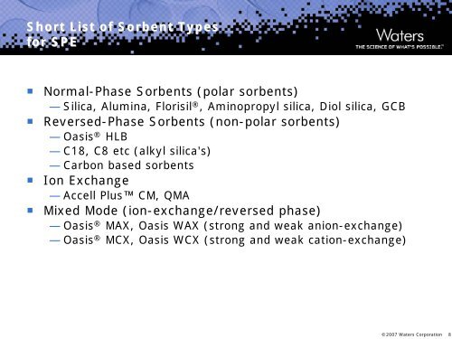 Sample Preparation Strategies for Water Analysis