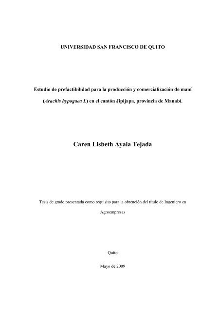 Caren Lisbeth Ayala Tejada - Repositorio Digital USFQ ...