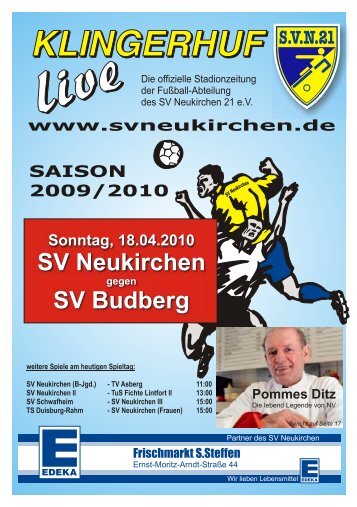 Stadionheft Nr.09 vom 08.04.10 - SV Neukirchen