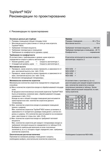 TopVent® gas. Рециркуляционные воздухонагреватели для ...