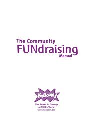 Kaboom Fundraising Resource Manual