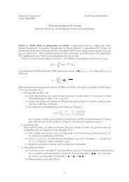 Transformée de Fourier Application en statistique non-paramétrique