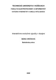 Interaktívne evolučné výpočty v dizajne - TUKE