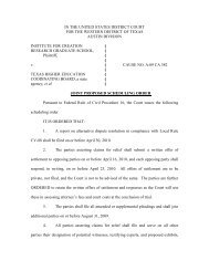 Western District--Joint proposed scheduling order