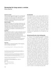 Screening for lung cancer: a review