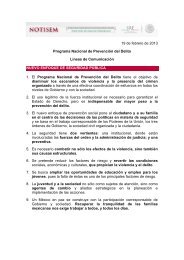 19 de febrero de 2013 Programa Nacional de Prevención del Delito ...