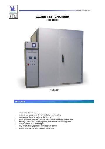 Anseros Ozone Test Chamber SIM 8000