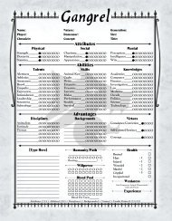 Gangrel 2-Page Elder Sheet - MrGone's Character Sheets