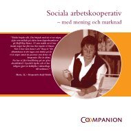 Sociala arbetskooperativ - Vägen ut!