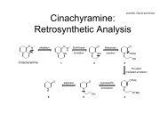 Cinachyramine: Retrosynthetic Analysis - CCC