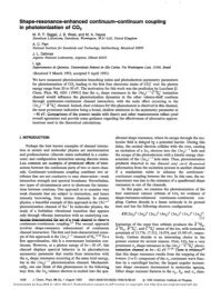 Shape-resonance-enhanced continuum--continuum coupling in ...