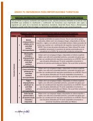 Referencia para importaciones turísticas