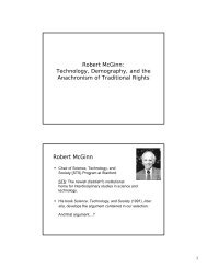 R b t M Gi obert McGinn: Technology ... - Homepage Usask