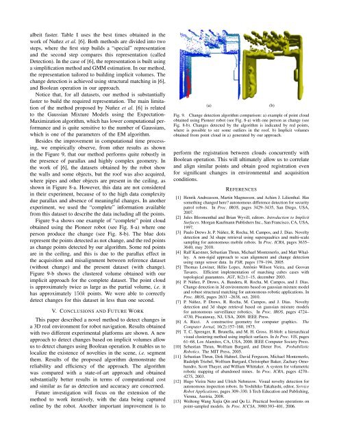 Efficient Change Detection in 3D Environment for Autonomous ...