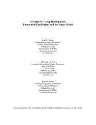 A Script for Group Development: Punctuated Equilibrium ... - CiteSeerX