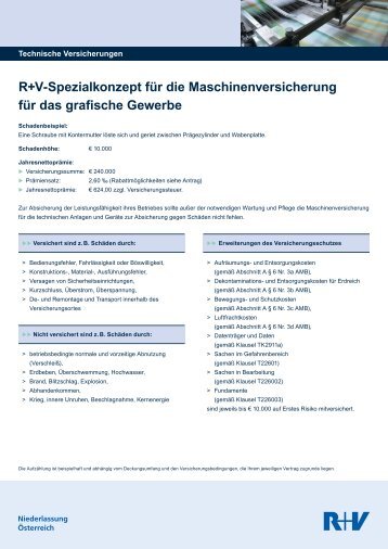 Antrag Spezialkonzept Maschinen des grafischen Gewerbe - R+V ...