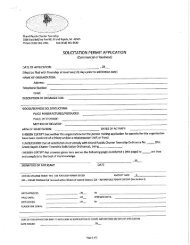 SOLICITATION PERMIT APPLICATION